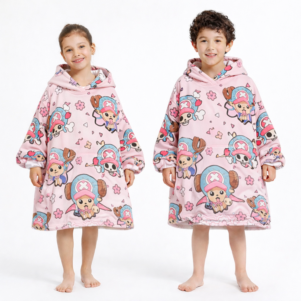 Tony Chopper One Piece Wearable Blanket Hoodie for Kids & Adults | OLM Toys