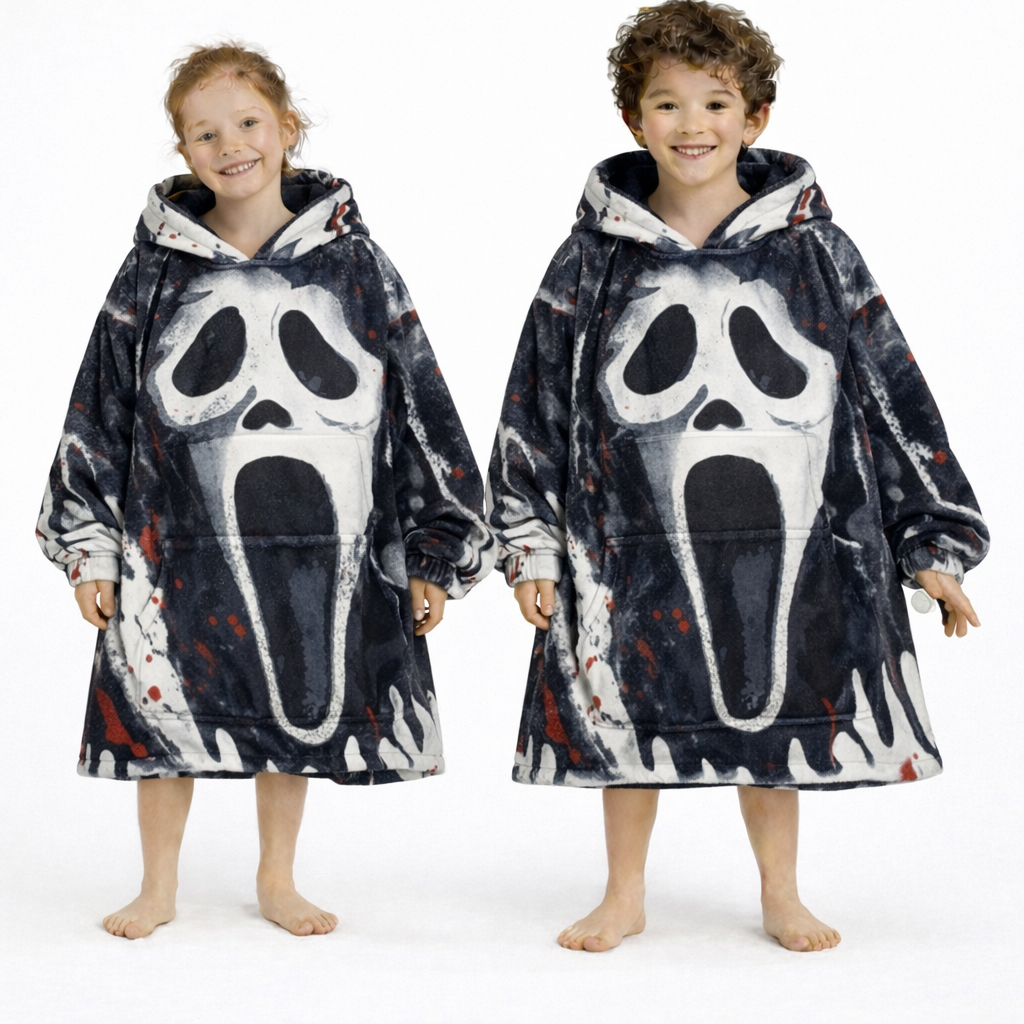 Ghost Face  Blanket Hoodie