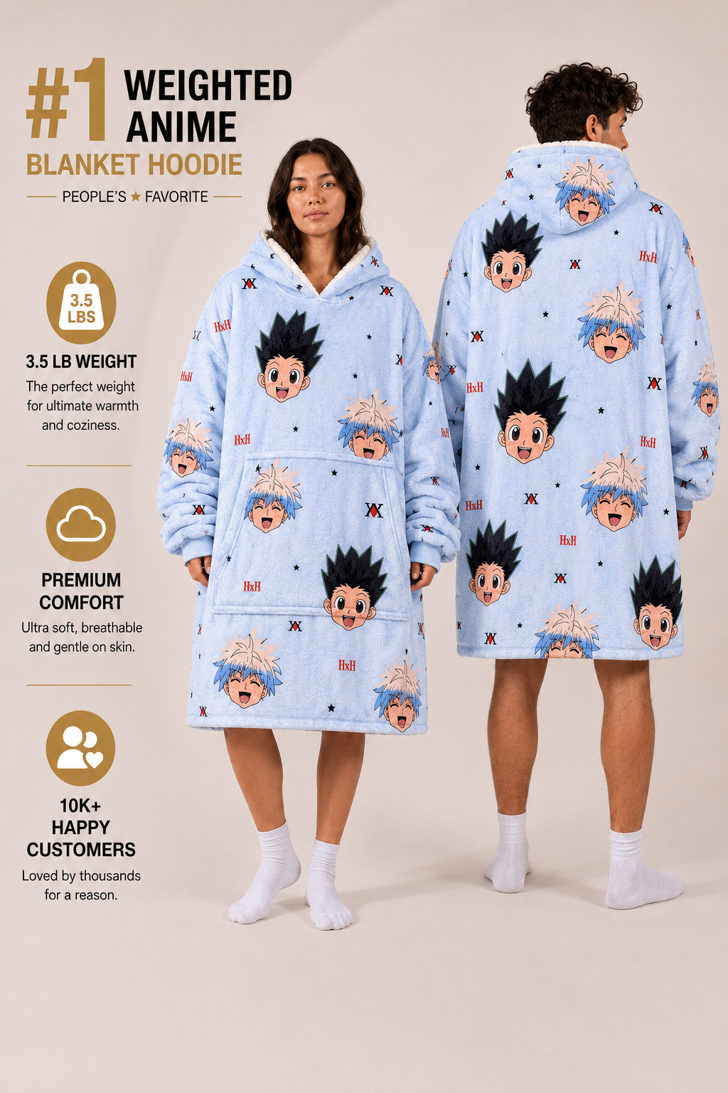 Hunter x hunter blanket hoodie