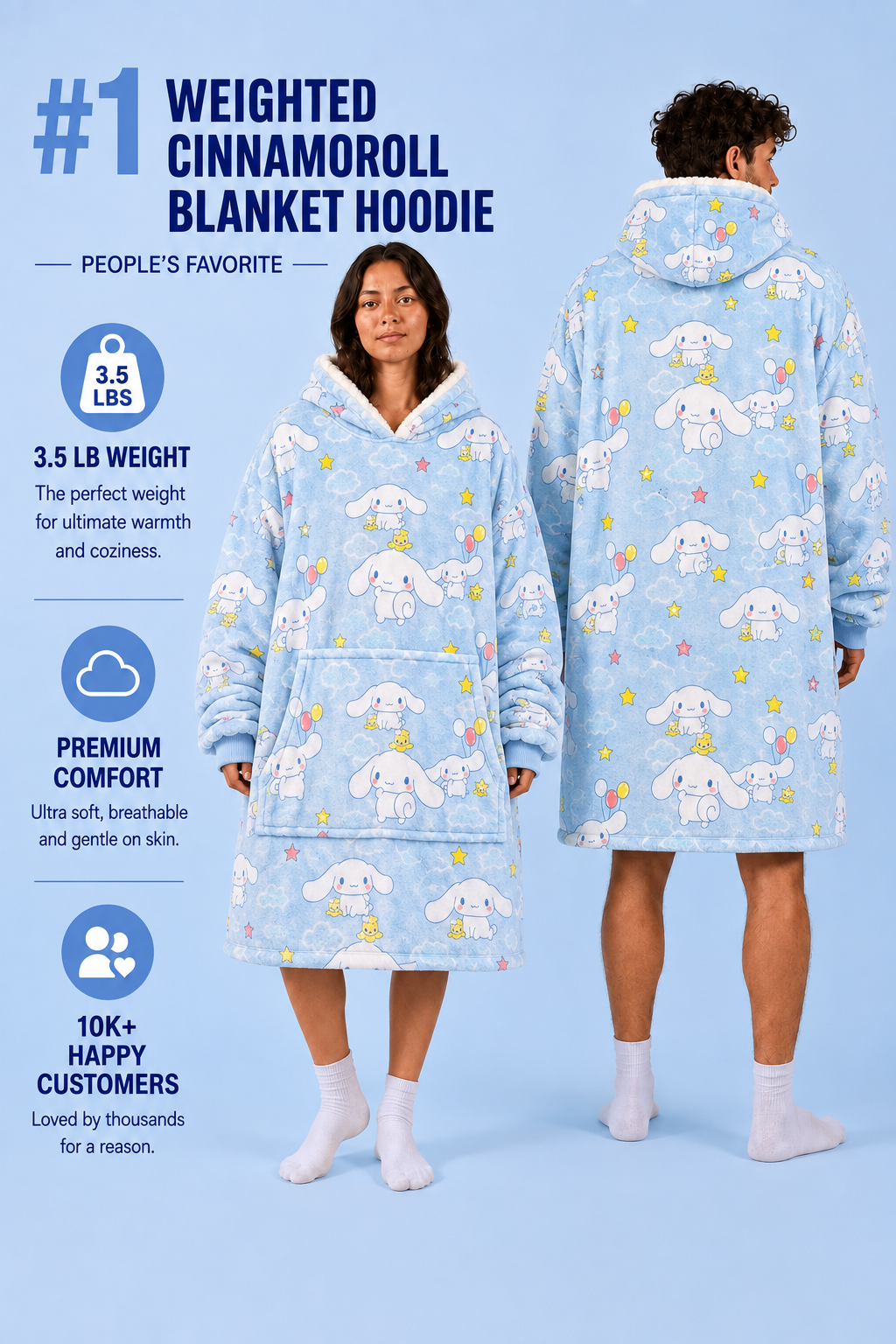 Cinnamoroll Blanket Hoodie