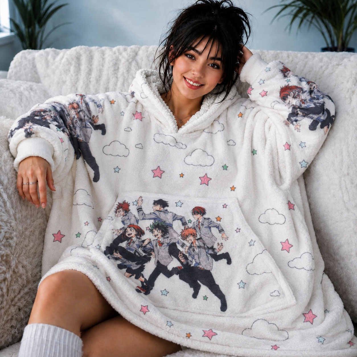 My hero academia blanket hoodie