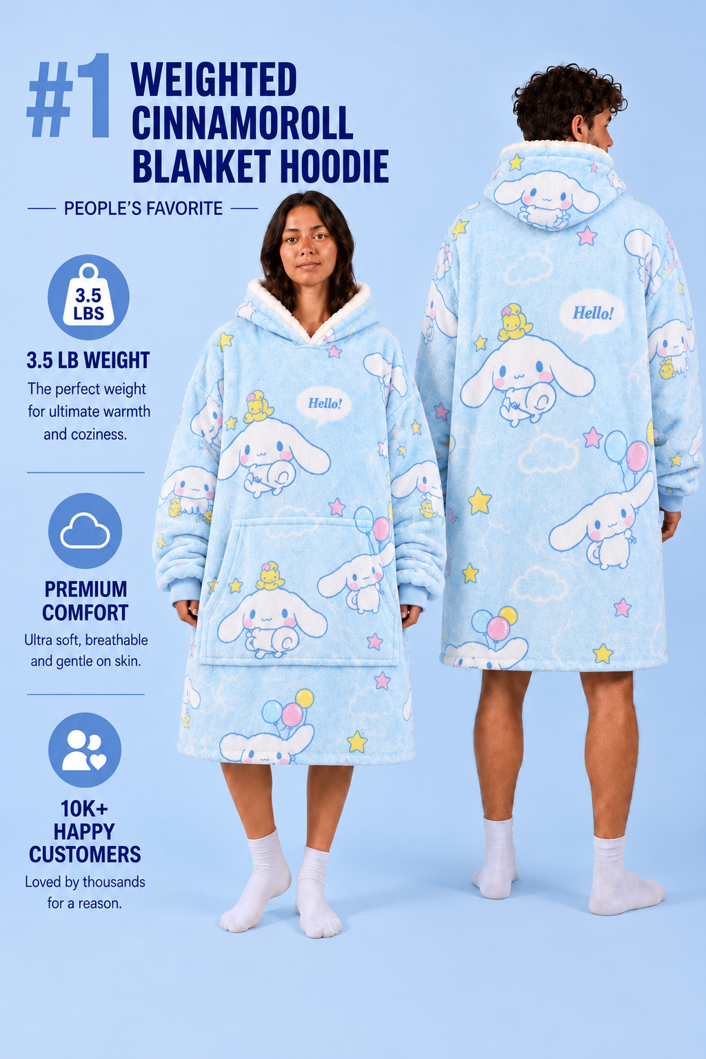 Cinnamoroll Blanket Hoodie