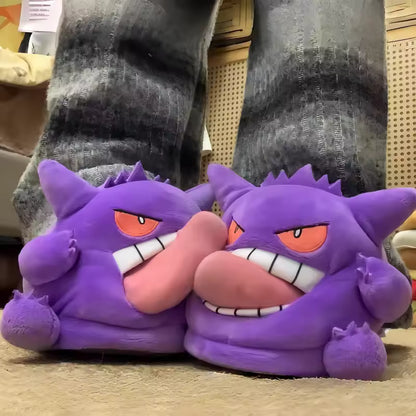 Gengar Pokémon Plush Slippers!