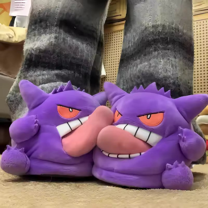 Gengar Pokémon Plush Slippers!