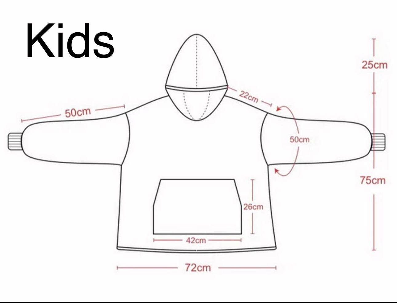 Anime Blanket Hoodie  oversize snuggle Sherpa Hello Kitty unisex adults and kids