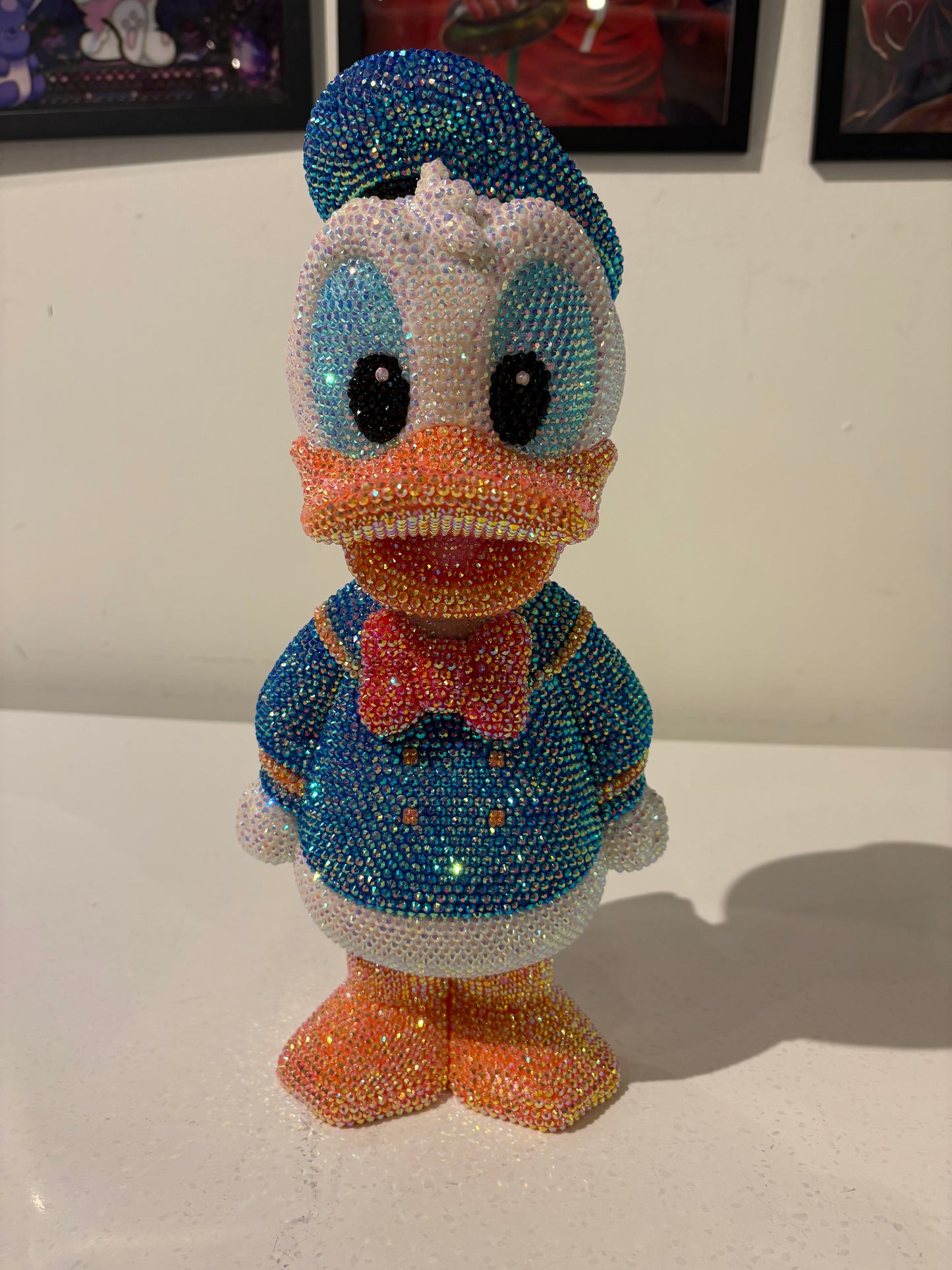 Donald duck hand made crystalized