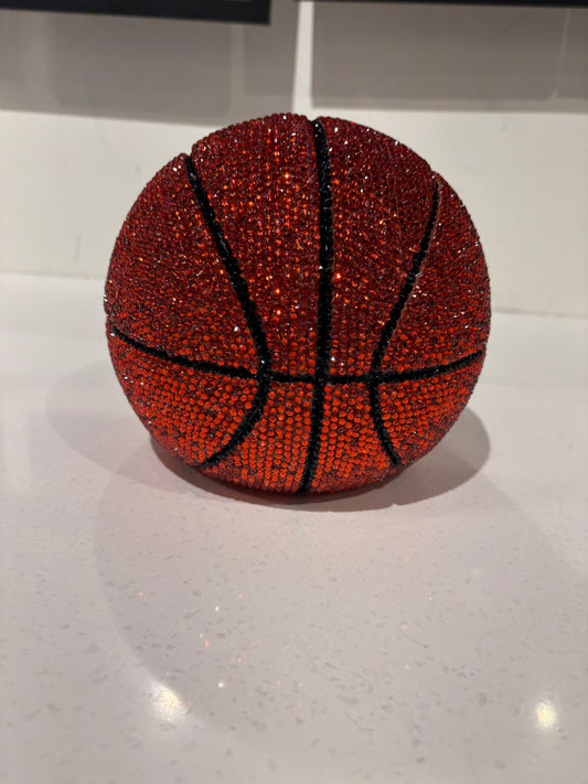 basket ball hand made crystalized