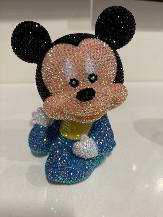 mickey hand made crystalized