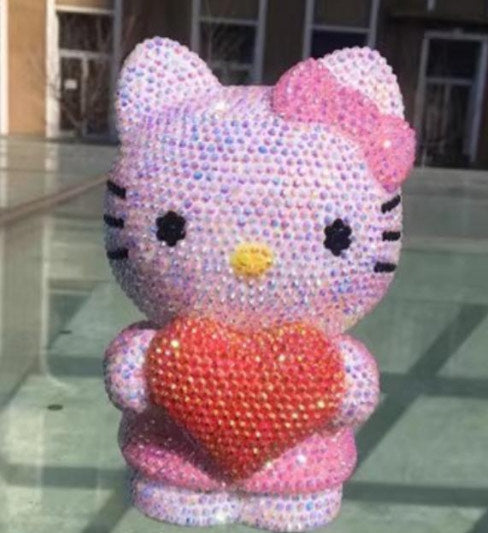 hello kitty hand made crystalized
