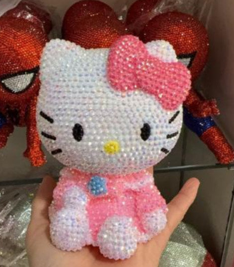 hello kitty hand made crystaliezed