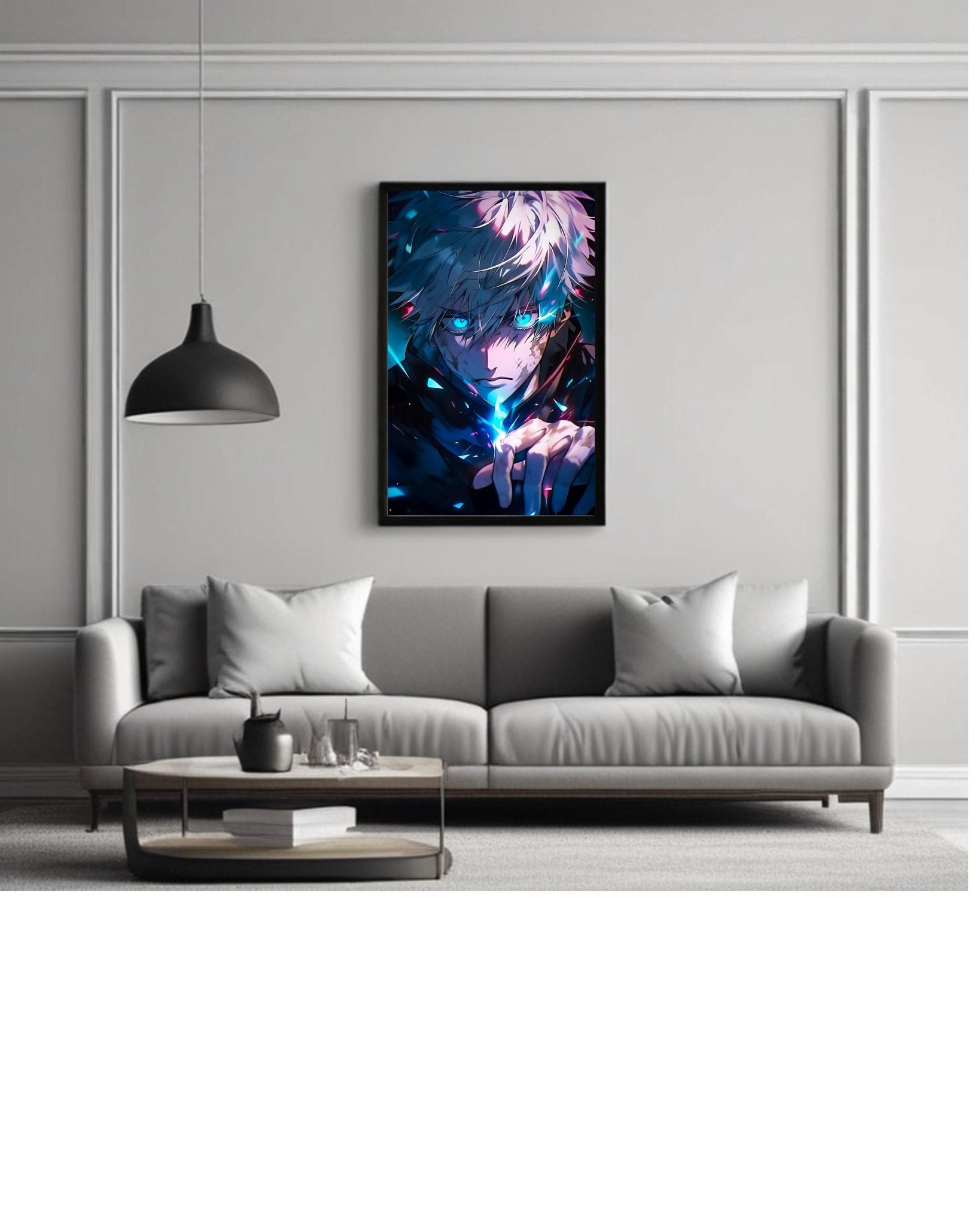 Anime poster Gojo,jujutsu kaisen - 12x16 Inch, Glossy Shine - Olm collectibles