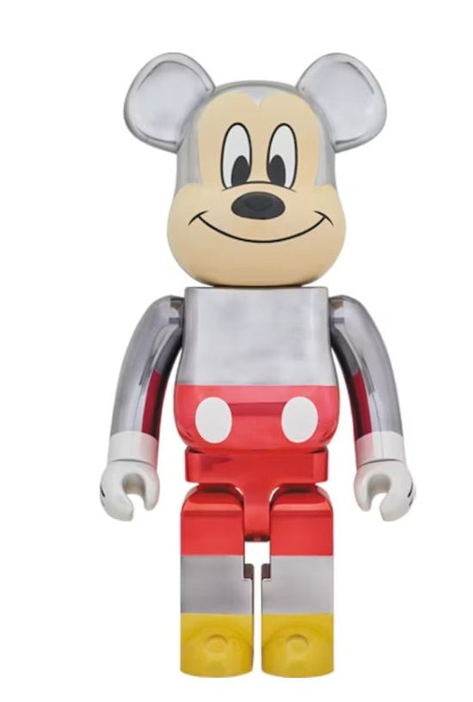 Bearbrick x Fragment Mickey Mouse Color silver 400% - Olm collectibles