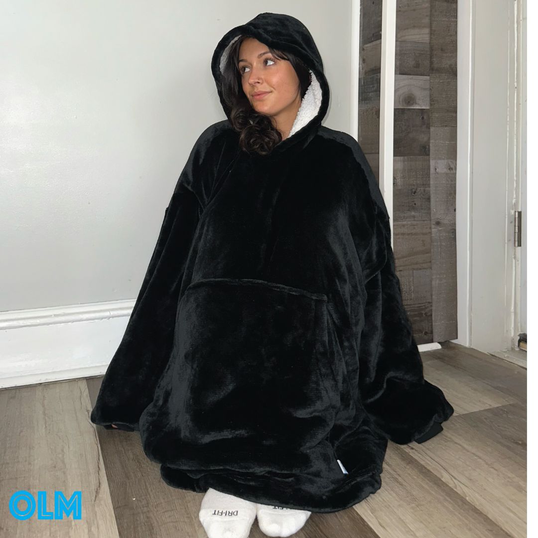 Original Oversized Microfiber & Sherpa Wearable Blanket Hoodie various  come in unisex adults and kids sizes