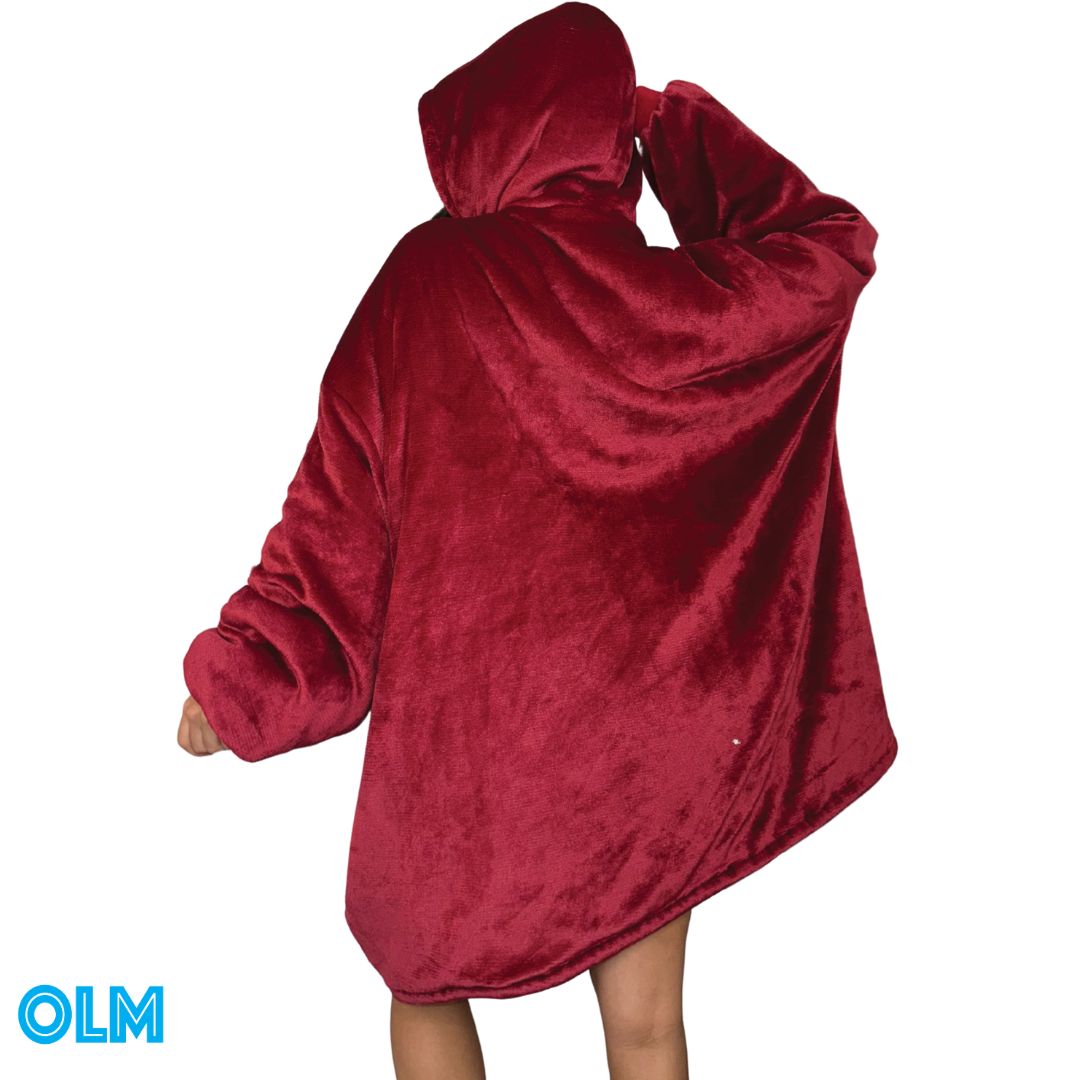 Original Oversized Microfiber & Sherpa Wearable Blanket Hoodie various  come in unisex adults and kids sizes
