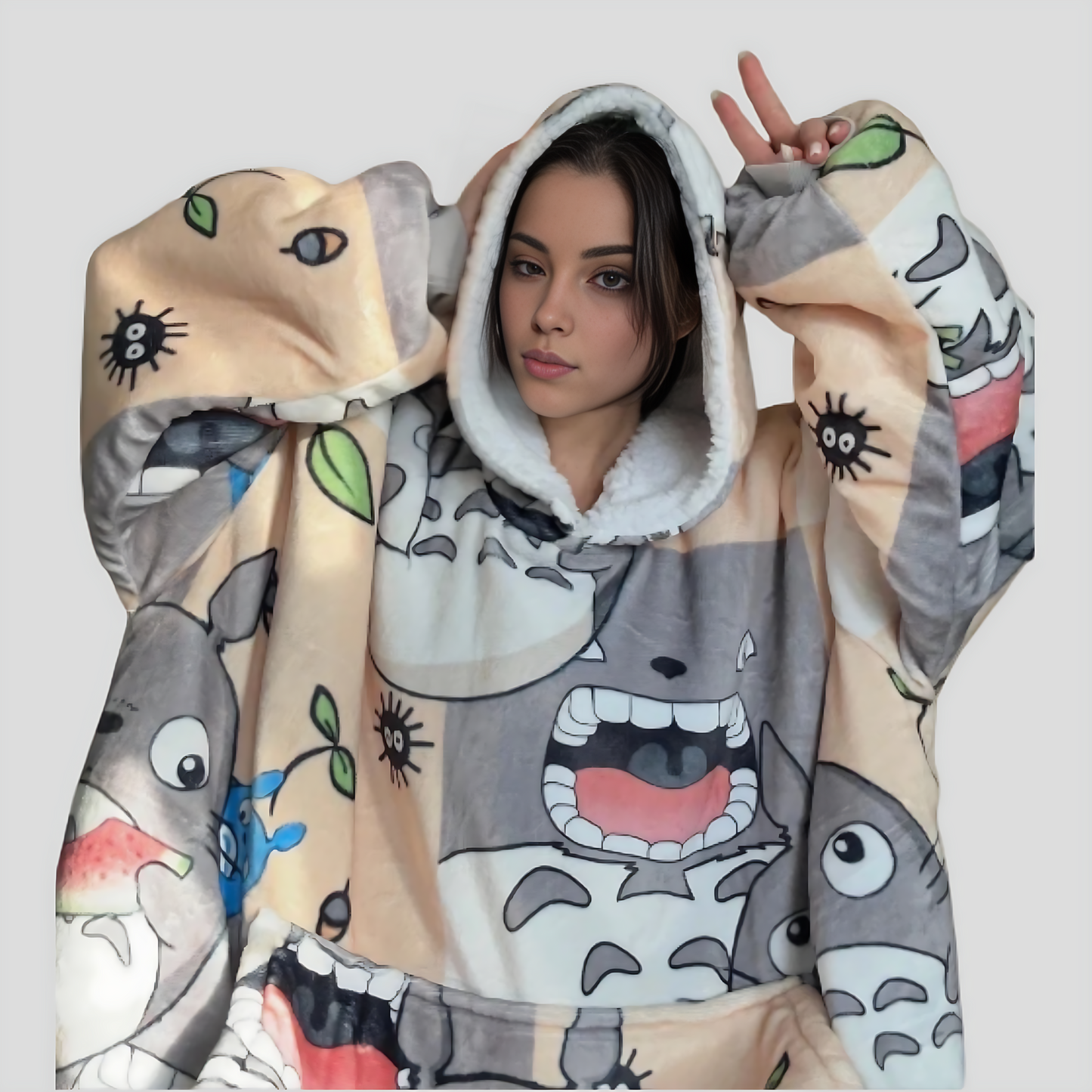 My Neighbor Totoro Wearable Blanket Hoodie for Kids & Adults | OLM Toys