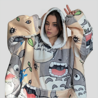 My Neighbor Totoro Wearable Blanket Hoodie for Kids & Adults | OLM Toys