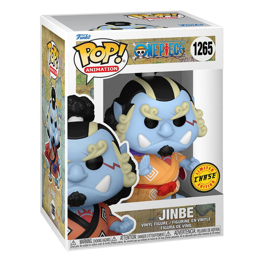 Funko Pop ! 1265 Jinbe - One Piece + Protector: Pop! Animation Vinyl Figure - Olm collectibles