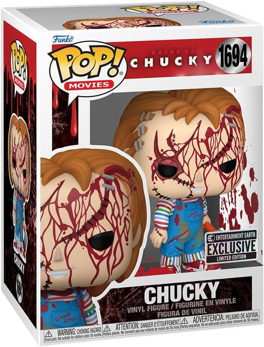 Funko POP! 1694 Bloody Chucky, Horror Movie Collectible Figure - Exclusive Limited Edition - Olm collectibles