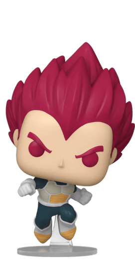 Funko POP! 1862 Super Saiyan God Vegeta (on Action Stand) + Pop Protector: Dragon Ball Super Broly Movie Pop! Animation Vinyl Figure - Olm collectibles