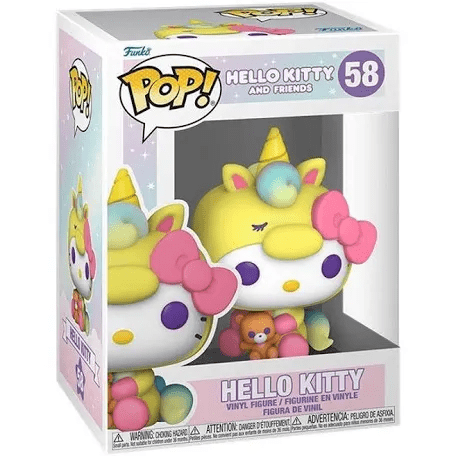 Funko Pop! Animation: 58 Sanrio Hello Kitty Unicorn Party Vinyl Figure - Olm collectibles