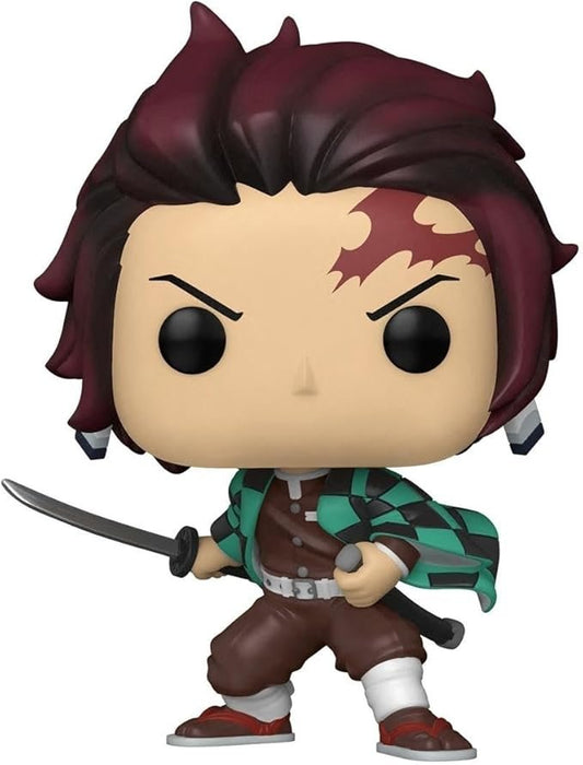 Funko POP Animation: Demon Slayer - 867 Tanjiro Kamado, Multicolor - Olm collectibles