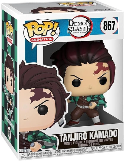 Funko POP Animation: Demon Slayer - 867 Tanjiro Kamado, Multicolor - Olm collectibles