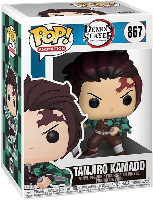 Funko POP Animation: Demon Slayer - 867 Tanjiro Kamado, Multicolor - Olm collectibles