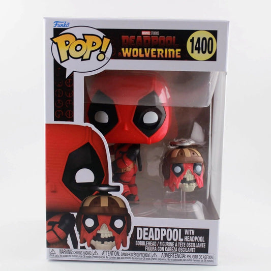 Funko POP! & Buddy: 1400 Deadpool & Wolverine - Deadpool with Headpool - Collectable Vinyl Figure - Olm collectibles