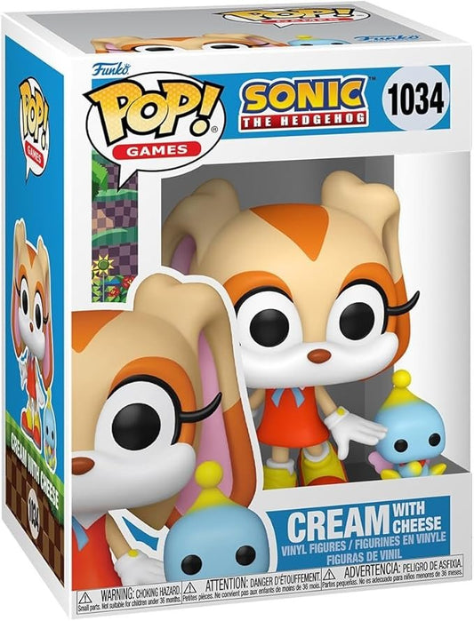 Funko POP & Buddy: Sonic - 1034 Cream with Cheese - Sonic The Hedgehog - Collectable Vinyl Figure - Olm collectibles