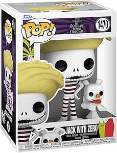 Funko POP! & Buddy: The Nightmare Before Christmas - 1470 Jack Skellington with Zero - (Beach) - Disney: The Nightmare Before Christmas - Collectable Vinyl Figure - Olm collectibles