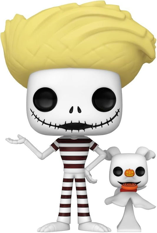 Funko POP! & Buddy: The Nightmare Before Christmas - 1470 Jack Skellington with Zero - (Beach) - Disney: The Nightmare Before Christmas - Collectable Vinyl Figure - Olm collectibles