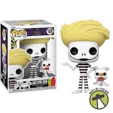 Funko POP! & Buddy: The Nightmare Before Christmas - 1470 Jack Skellington with Zero - (Beach) - Disney: The Nightmare Before Christmas - Collectable Vinyl Figure - Olm collectibles