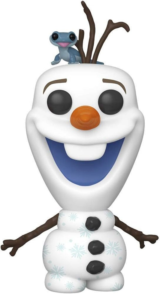 Funko Pop! Disney: Frozen 2 - 733 Olaf with Fire Salamander, Multicolor - Olm collectibles
