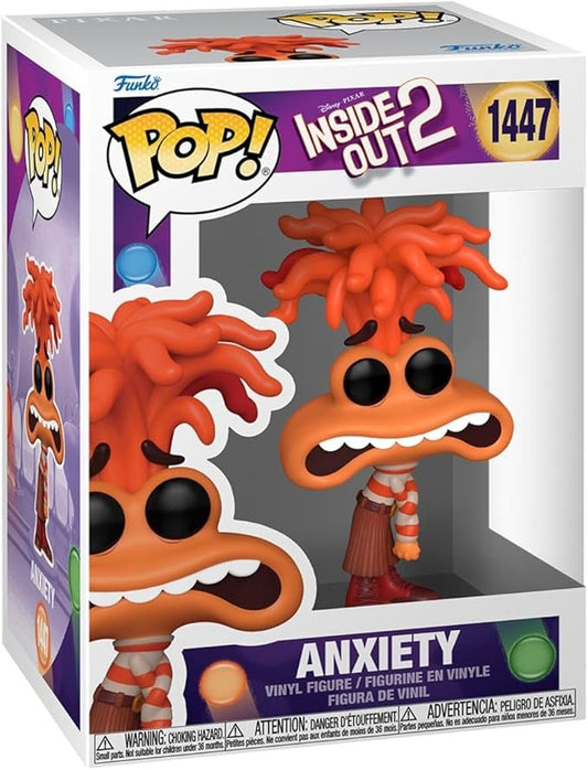 Funko POP! Disney: Inside Out 2 - 1447 Anxiety - Collectable Vinyl Figure - Olm collectibles