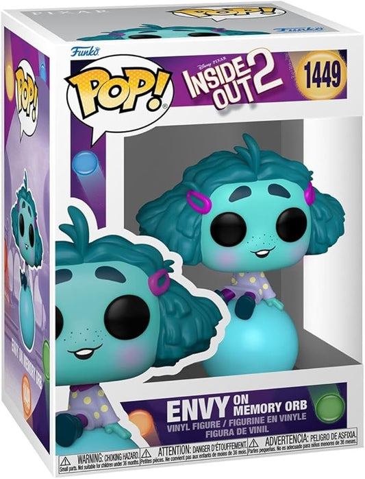 Funko POP! Disney: Inside Out 2 - 1449 Envy on Memory Orb - Collectable Vinyl Figure - Olm collectibles