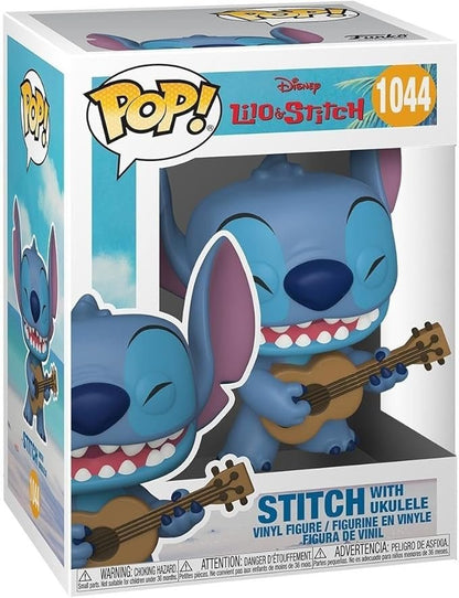 Funko Pop Disney: Lilo & Stitch - 1044 Stitch with Ukelele - Collectable Vinyl Figure - Olm collectibles