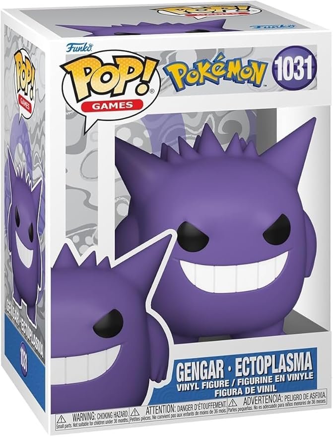 Funko POP Games: Pokémon - 1031 Gengar (Ectoplasma) Funko Vinyl Figure - Olm collectibles