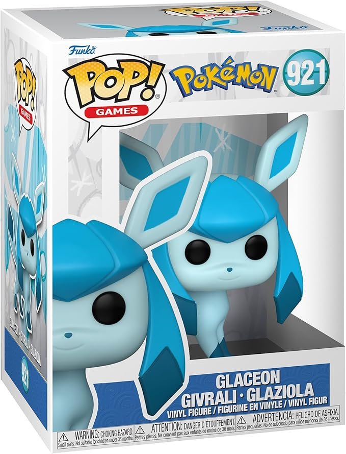 Funko POP! Games: Pokemon - 921 Glaceon - Collectable Vinyl Figure - Olm collectibles