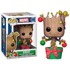 Funko Pop Marvel: Holiday, Guardians of The Galaxy - 399 Groot Collectible Figure, Multicolor - Olm collectibles