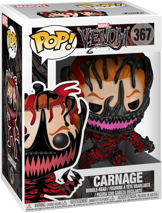 Funko Pop Marvel: Venom - 367 Carnage Cletus Kasady Collectible Figure - Collectable Vinyl Figure - Olm collectibles