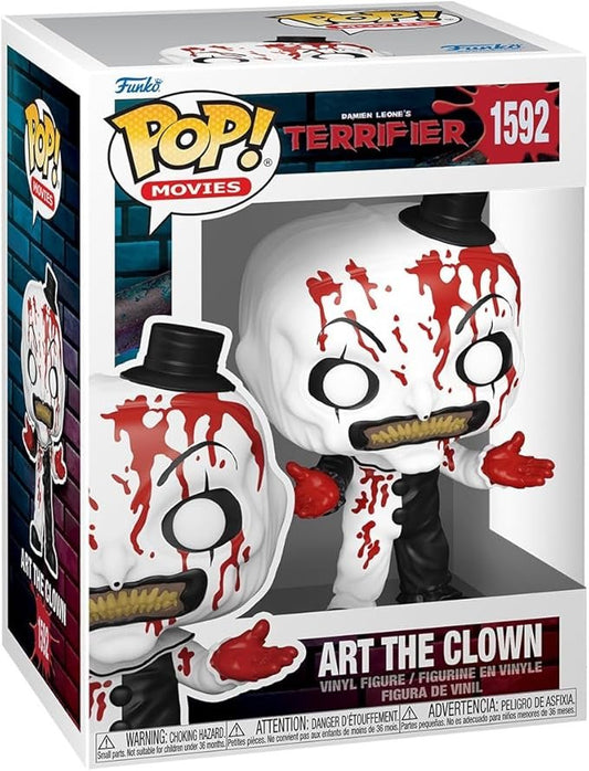 Funko POP! Movies: Terrifier 2 - 1592 Art The Clown - Bloody - Collectable Vinyl Figure - Olm collectibles