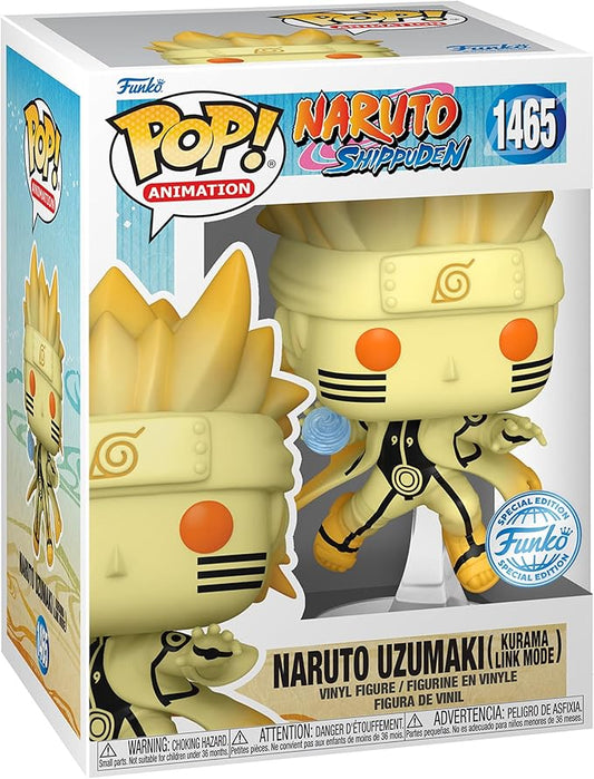 Funko Pop! Naruto Shippuden: 1465 Naruto Uzumaki Kurama Link Mode Special Edition Multicolor Exclusive - Olm collectibles