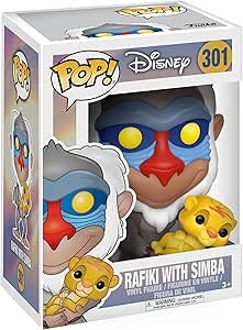 Funko POP Pop Disney Lion King 301 Rafiki with Simba Toy - Olm collectibles