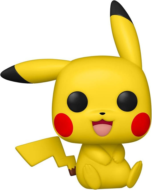 Funko POP Pop! Games: Pokemon - 842 Pikachu (Sitting), 3.75 inches Multicolor 56307 - Olm collectibles
