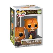Funko Pop Shrek + Protector: DreamWorks 30th Anniversary Pop! 1596 Puss in boots - Movies Vinyl Figure - Olm collectibles