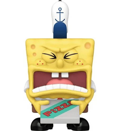 Funko POP! TV: 1667 Spongebob Squarepants 25th Anniversary - Spongebob Squarepants with Pizza - Collectable Vinyl Figure - Olm collectibles