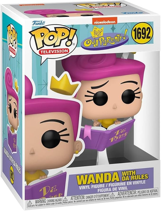 Funko Pop TV: Fairly Odd Parents - 1692 Wanda with Da Rules - Collectable Vinyl Figure - Olm collectibles