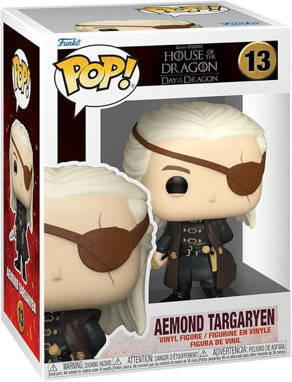 Funko POP! TV: House of The Dragon - 13 Aemond Targaryen - 1/6 Odds for Rare Chase Variant - Collectable Vinyl Figure - Olm collectibles