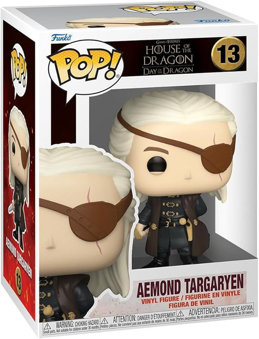 Funko POP! TV: House of The Dragon - 13 Aemond Targaryen - 1/6 Odds for Rare Chase Variant - Collectable Vinyl Figure - Olm collectibles