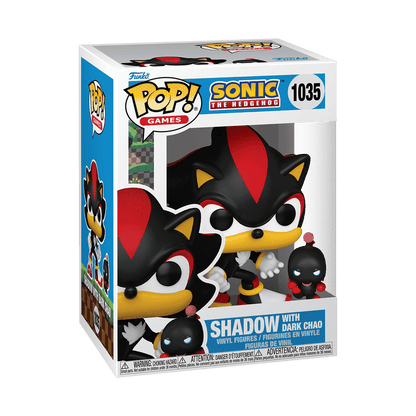 Funko Pop! Vinyl: Sonic the Hedgehog - 1035 Shadow with Dark Chao - Olm collectibles